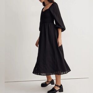 Madewell NWOT Lucie Sweetheart Midi Dress